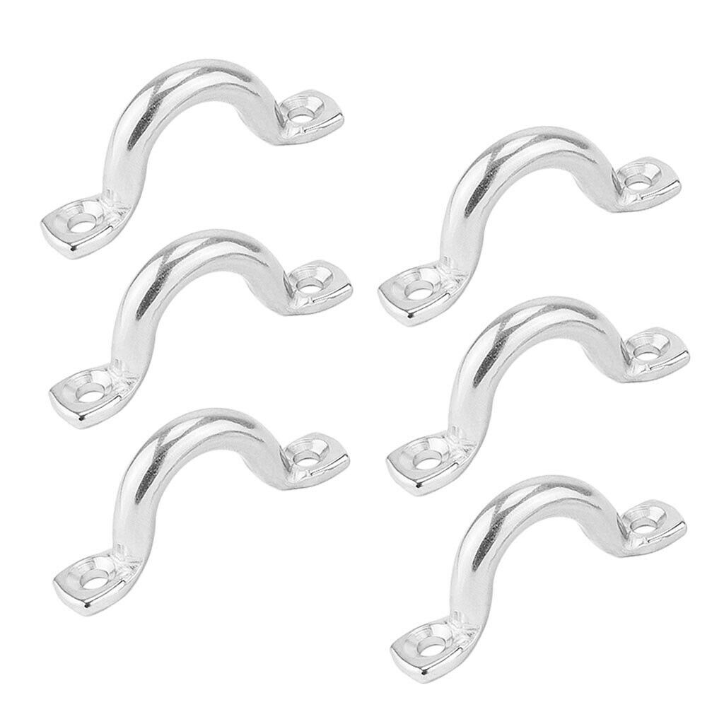 6-Pack 6mm Tie Down Ring Load Anchor Trailer Anchor Forged Lashing Ring, Surface