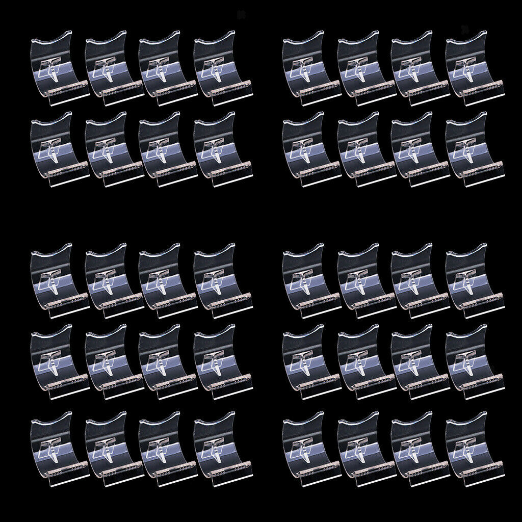 40Pcs Clear Lighter Display Stand Base Holder Collective Access Bracket