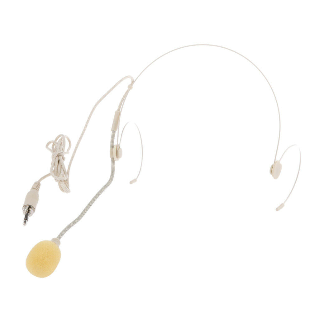 Headset Microphone Headworn Unidirectional Microphone with Upright Type Plug
