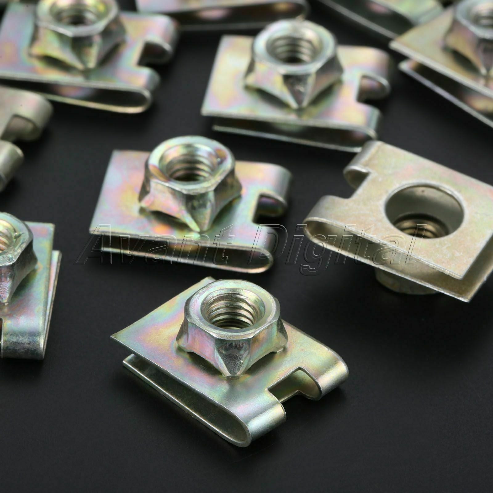 Wholesale 20Pcs Car Nuts Speed Clips-U 22x16mm Fasteners Retaining Rivets Metal
