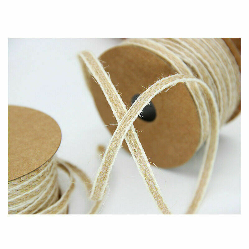 1PC Natural Jute Ribbon Twine Rope String 10m/Roll DIY Craft Burlap Wraps