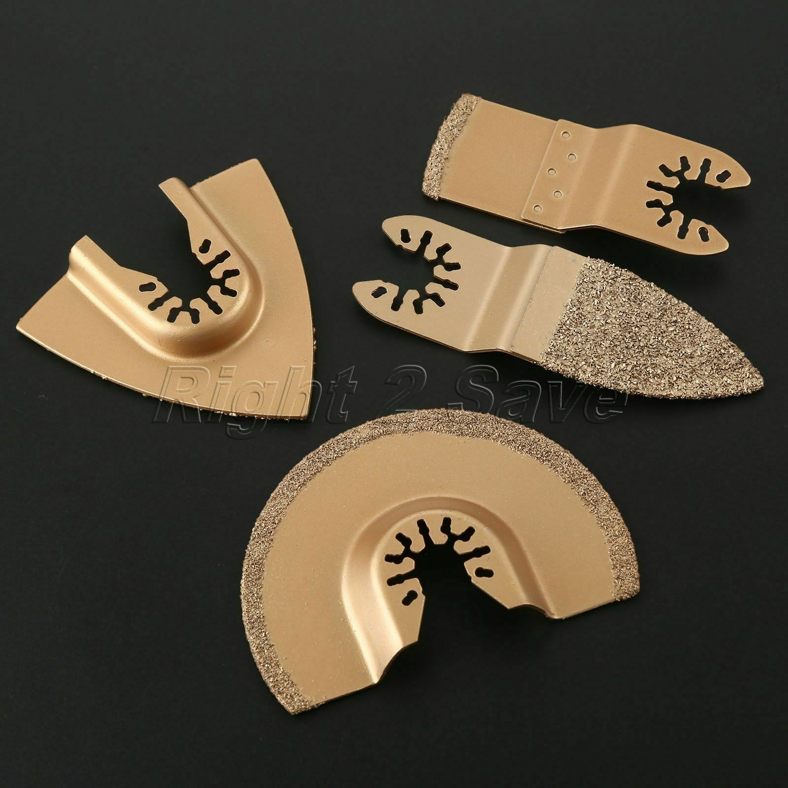 4pcs Oscillating Tool Saw Blades Rasp Concrete Stone Wood Grinding Shaping Tool