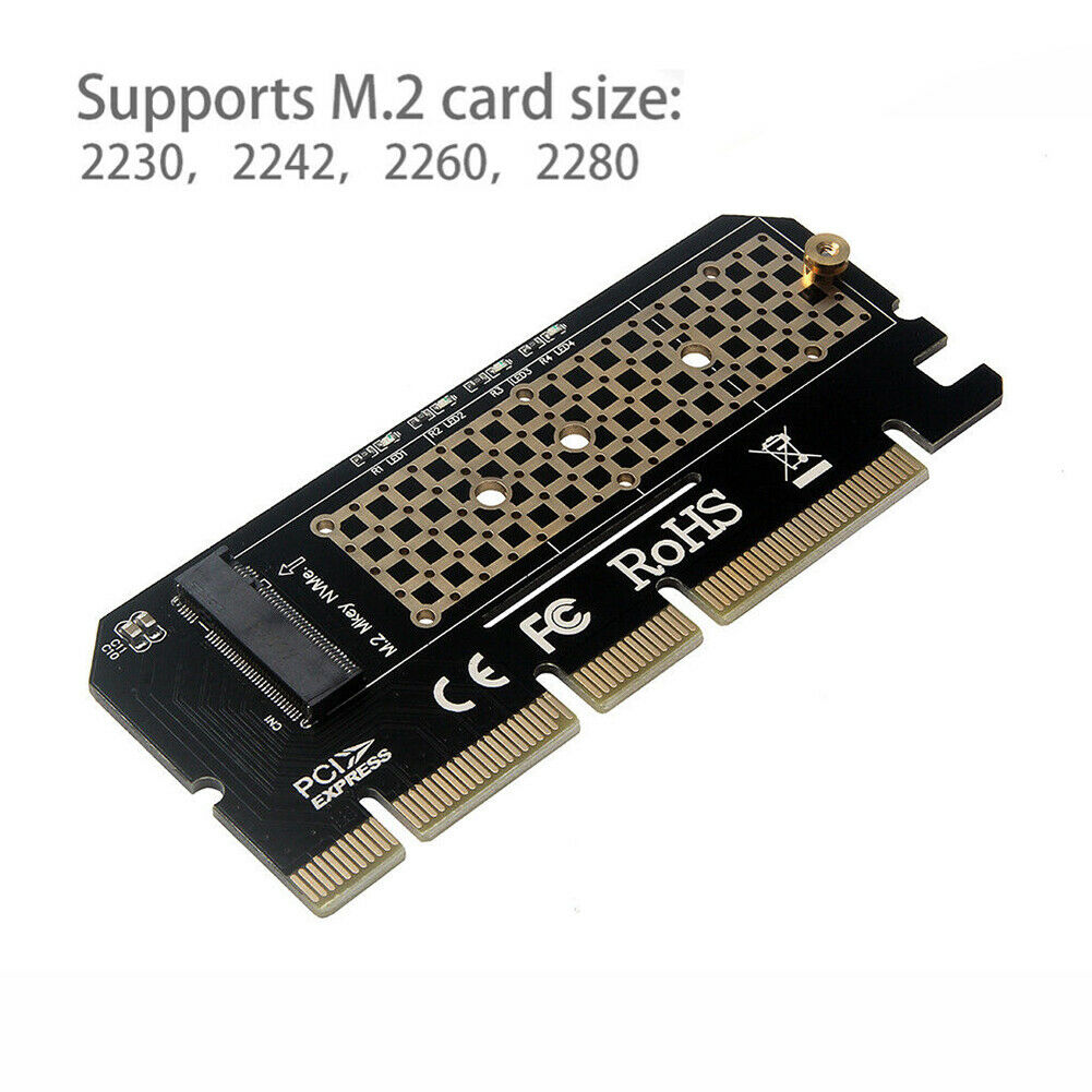 M.2 NVME PCIE to M2 Adapter NVME SSD M2 PCIE X16 Expansion Card Computer Adapter