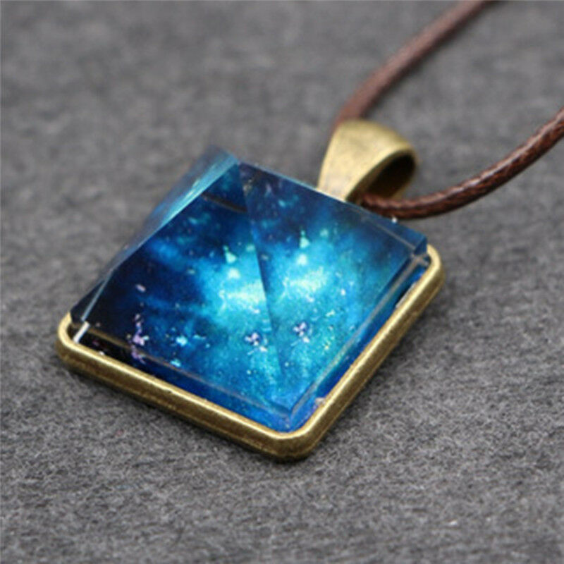 Pyramid Natural Luminous Beauty Pendant Fantasy Luminous Star Necklace Cool WDGR