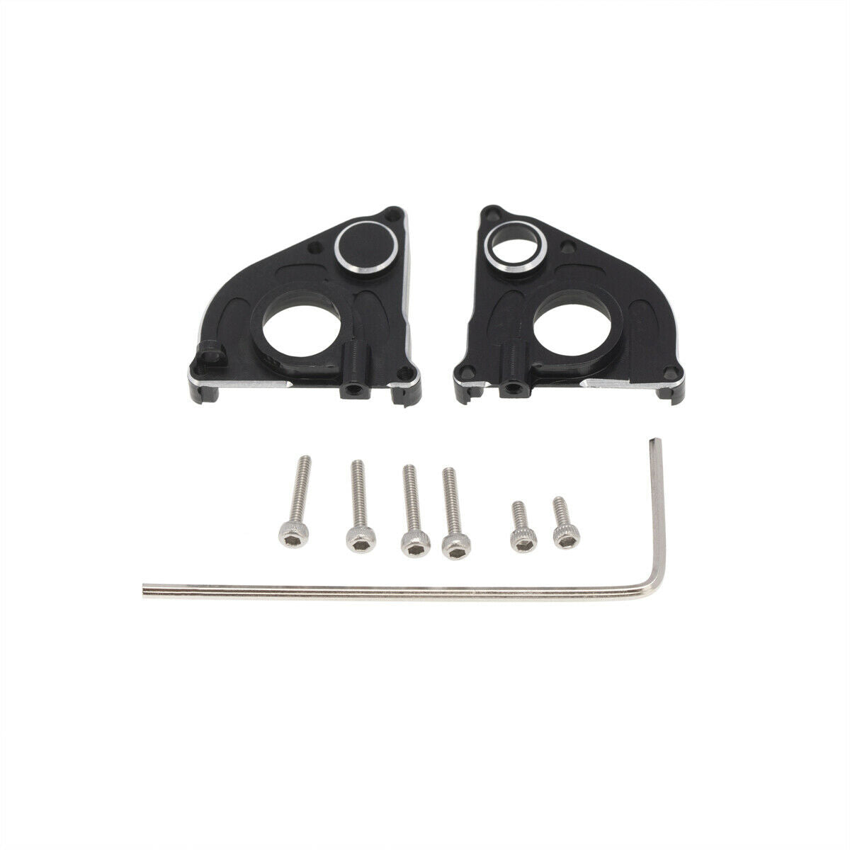 1Pair for Rcing car Axial SCX24 90081 Aluminum Middle Gearbox Cover Black Newest