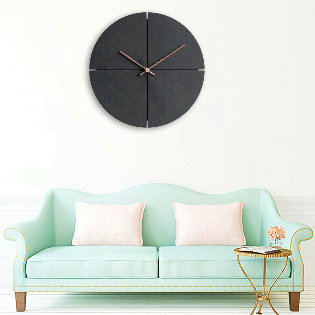 Minimalist Wooden 11" Wall Clock Silent Hanging Watch Home Decor Ornament