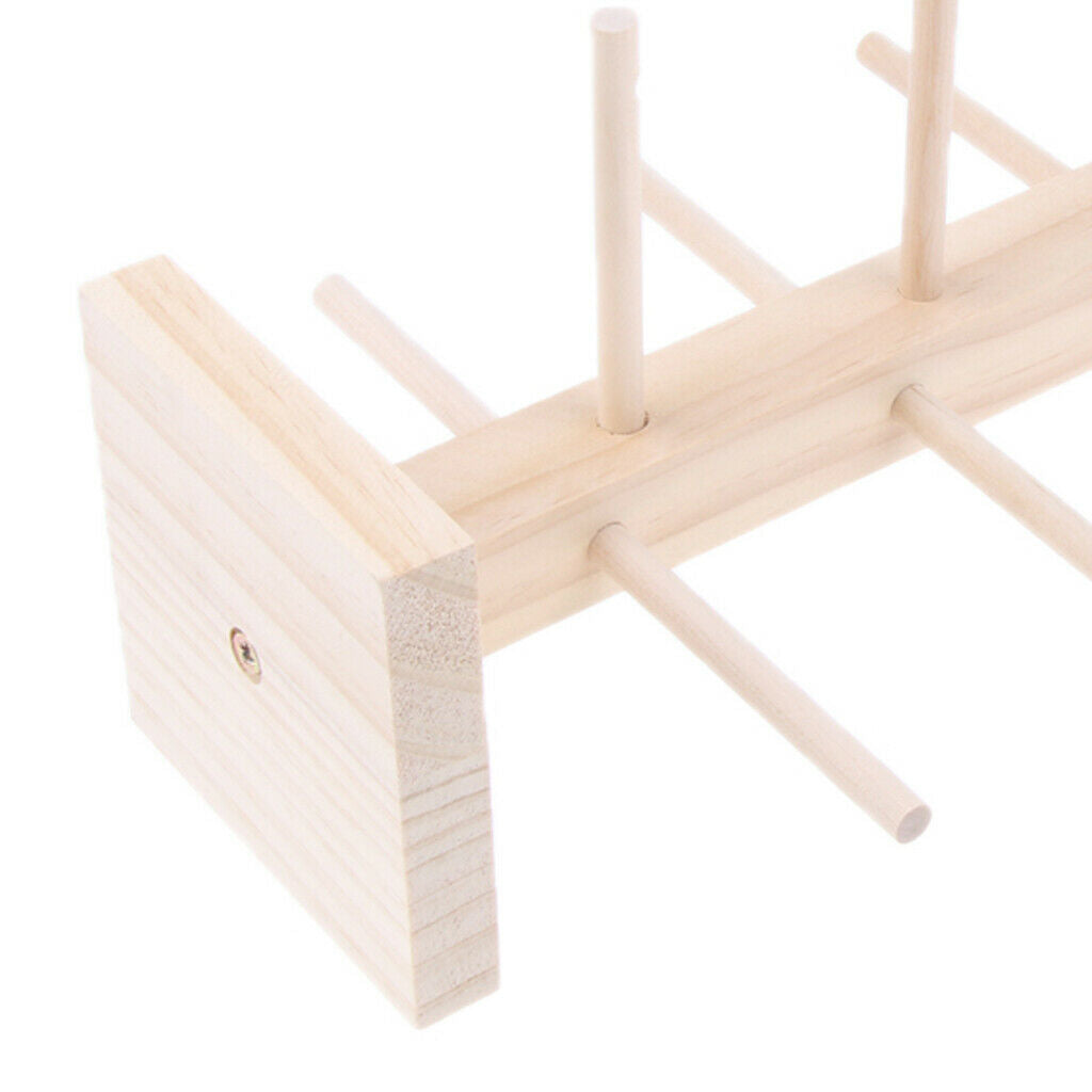 Wood Sunglasses Eyeglass Rack Display Stand Holder Single Line for 5 Pairs