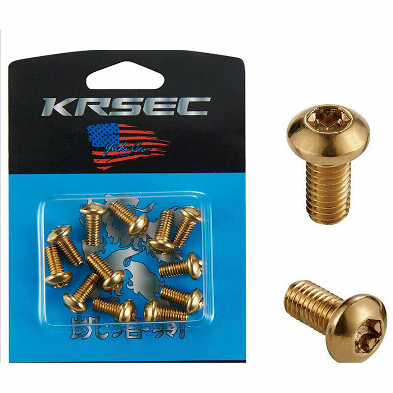 12PCS/set  M5x10mm Disk Brake Rotor Bolts Titanium Bike Brakes Disc Rotor.l8