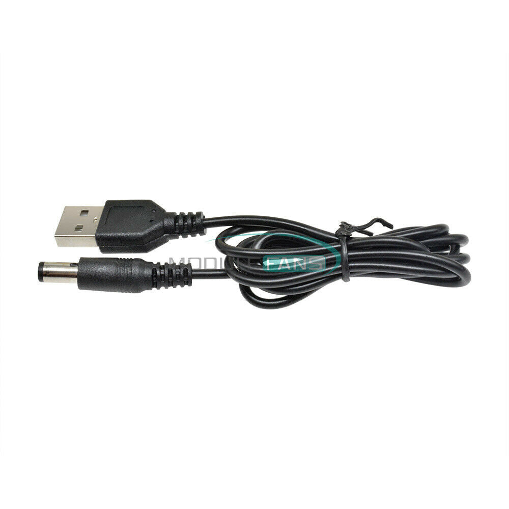 2PCS USB 2.0 to DC USB to power line Cable MCU Power Supply 5.5mm X2.5mm 5.5X2.1