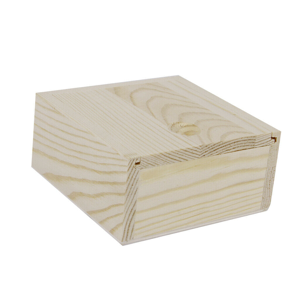 10x Natural Wooden Jewelry Trinket Craft Storage Case Tray Box Holder Organizer