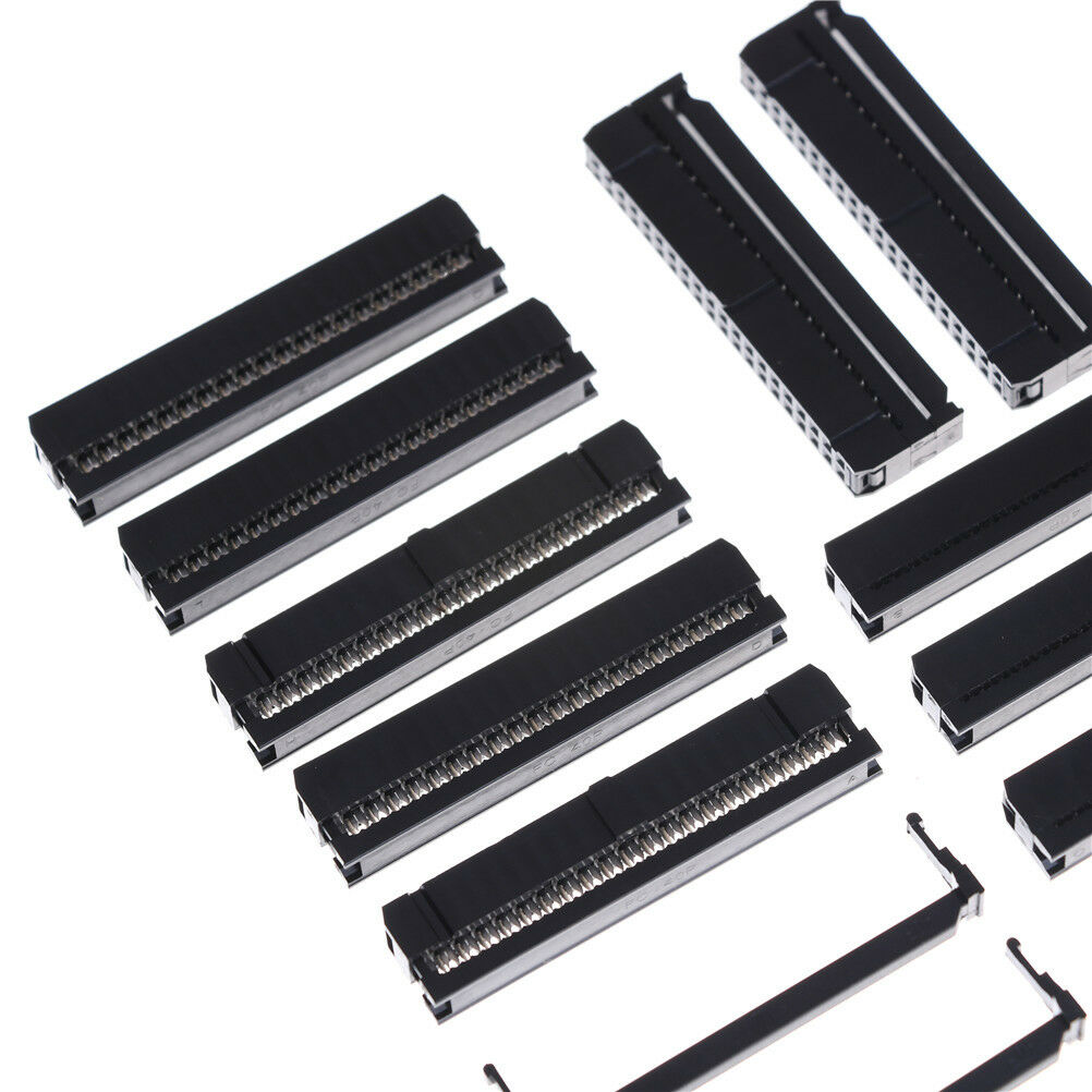 10Pcs FC-40P Dual Row 40 Pin IDC Socket Connector Female Header XjSJCA
