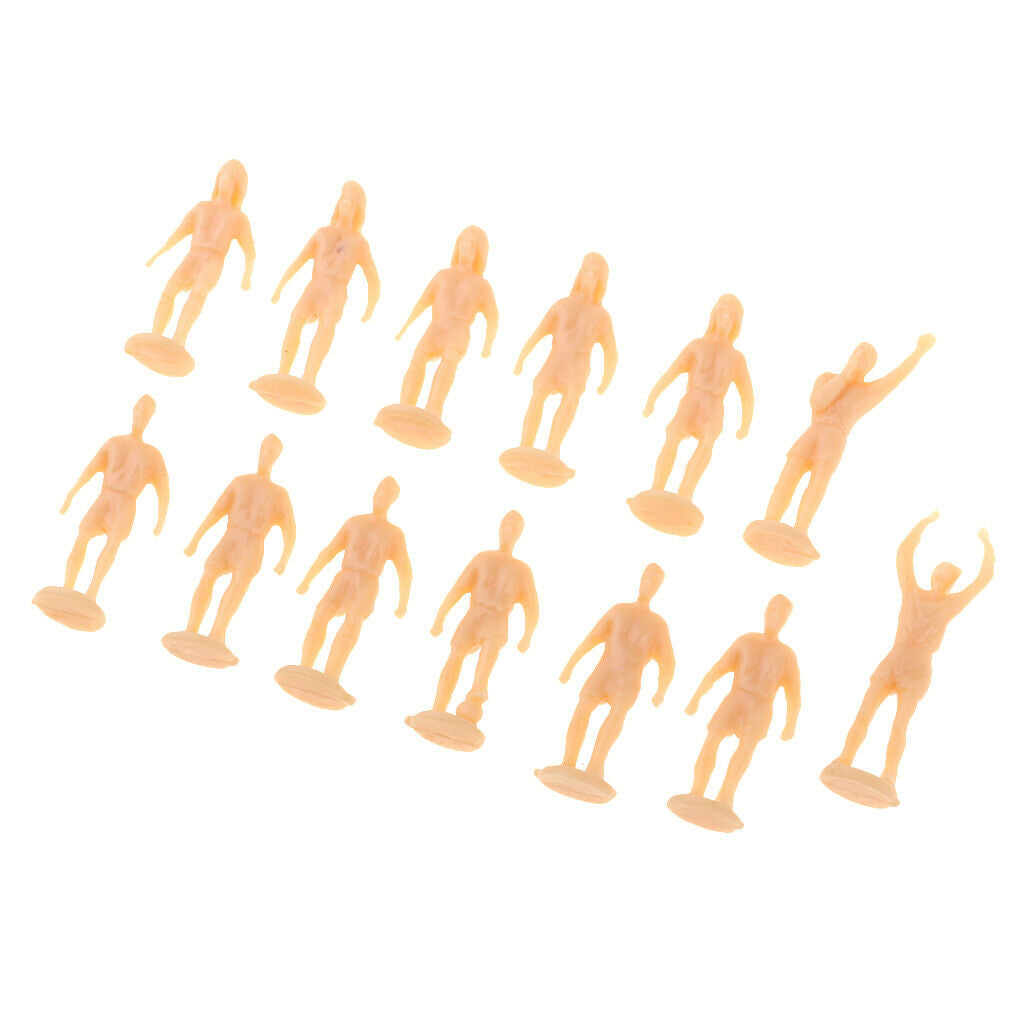 Collectibles 36 Pieces Soccer Player 22 Mm 1/87 HO Diorama Scene