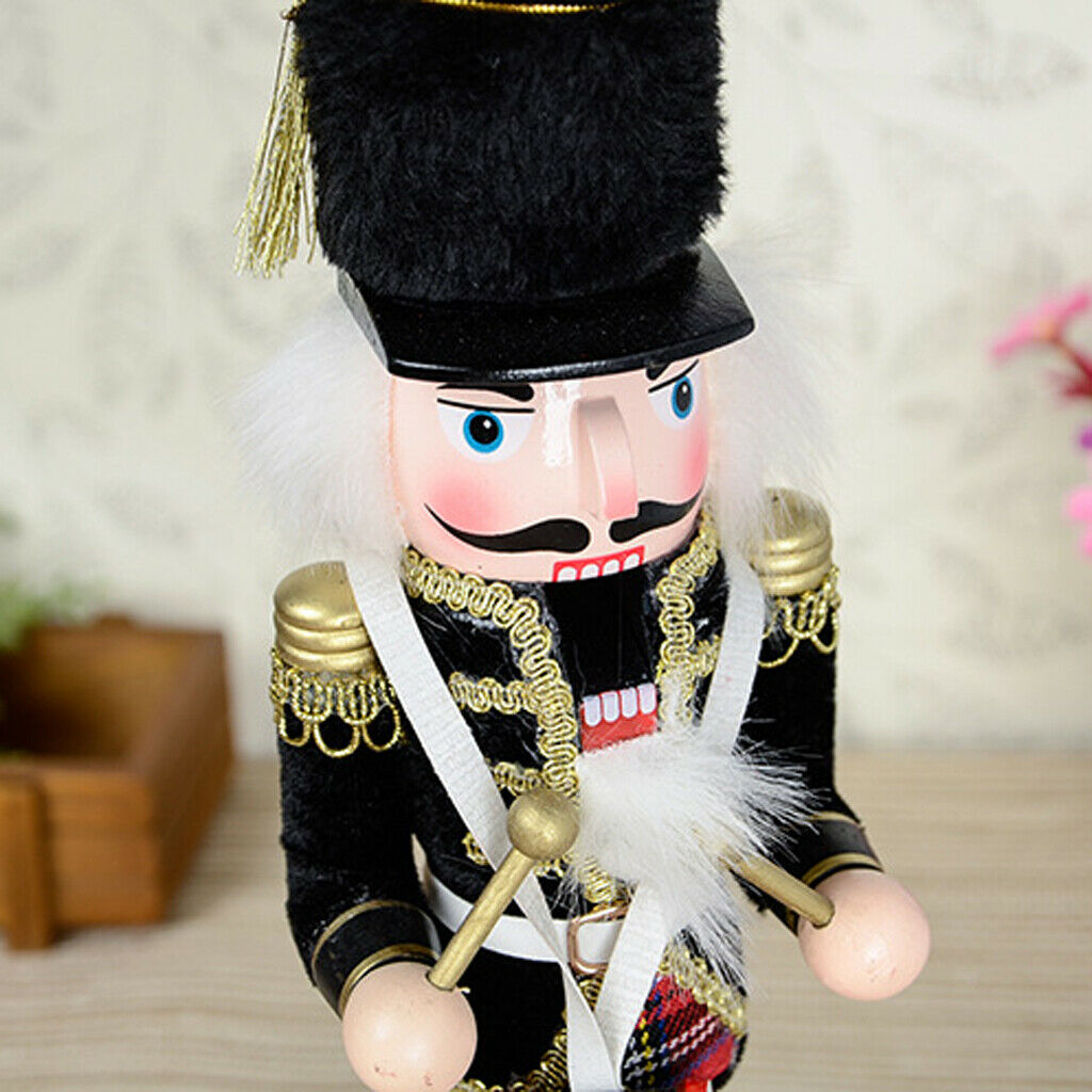 Wooden solider Bagpipes Soldier Home Table Ornament Kids Christmas Gift