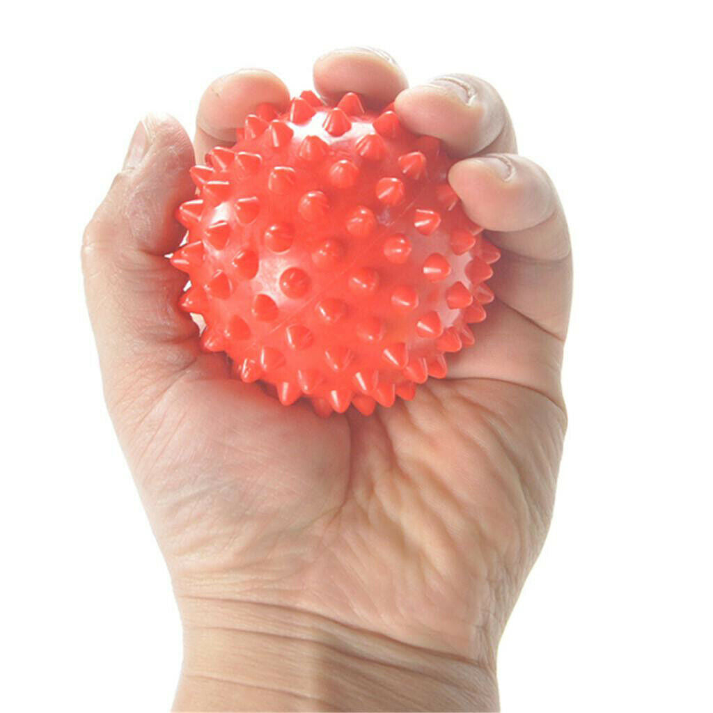 7 cm Orange Massage Ball Spiky Foot Care Hand Massager Back Muscle Roller Deep