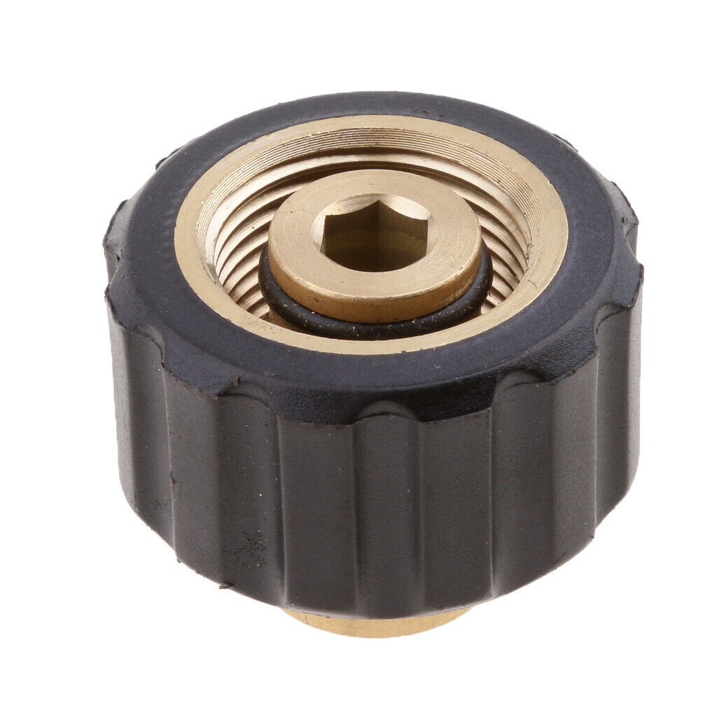 Brass Coupling Female 1/4 To Female M22x1.5 14mm Pressure Washer Fitting