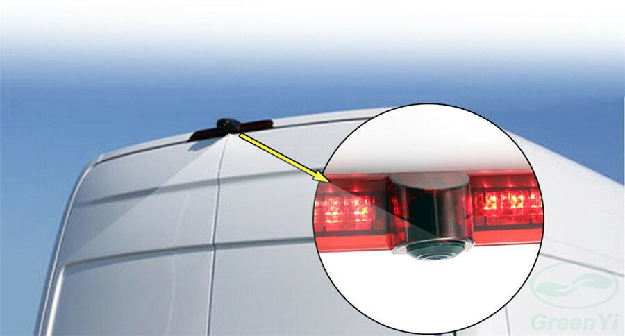 2 In 1 Car Reversing Rear View Camera+ LED Brake Light For Benz Sprinter 07-15
