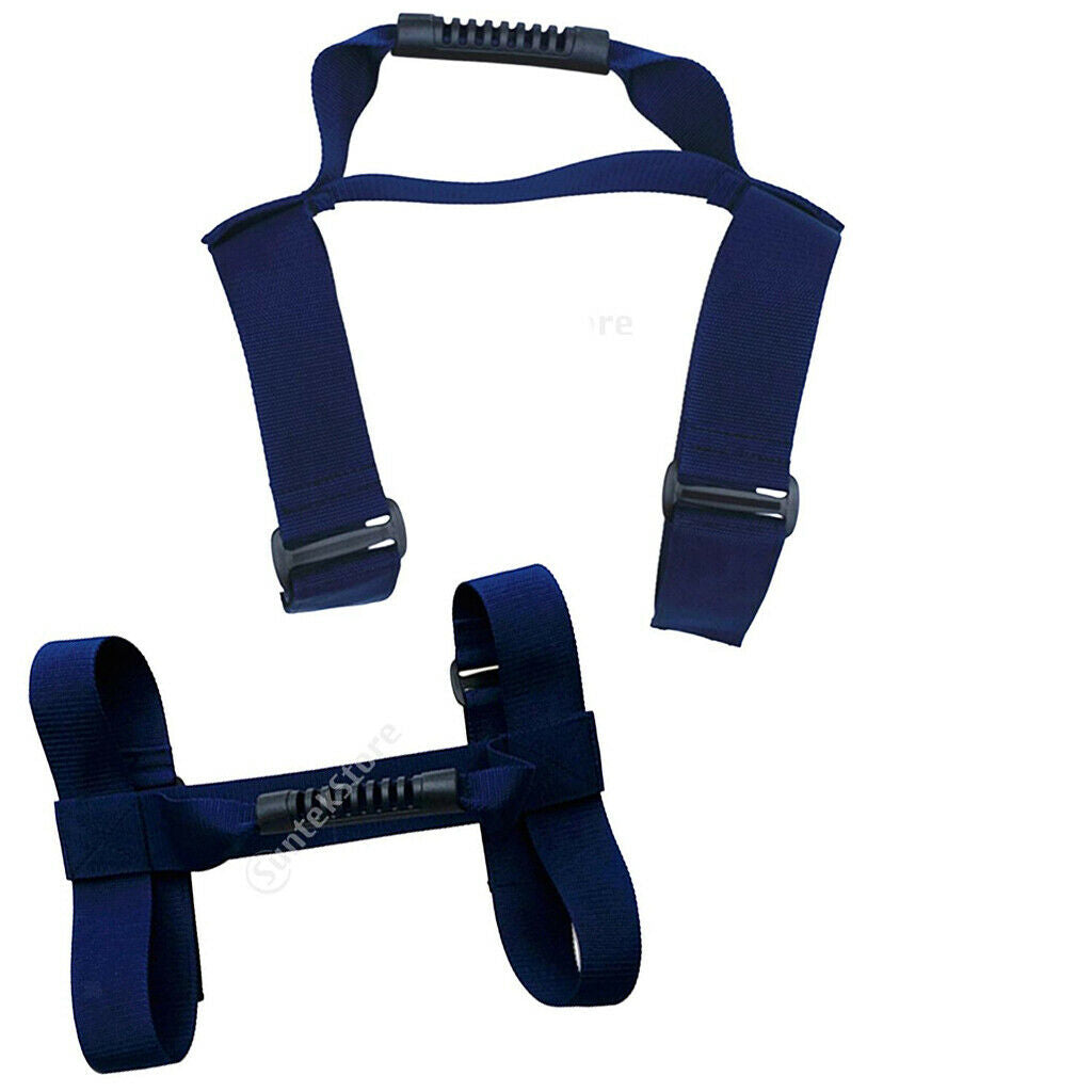 Pack of 2 Scuba Diving Tanks Carrier Handle Holder Cylinder Carrying Straps Blue