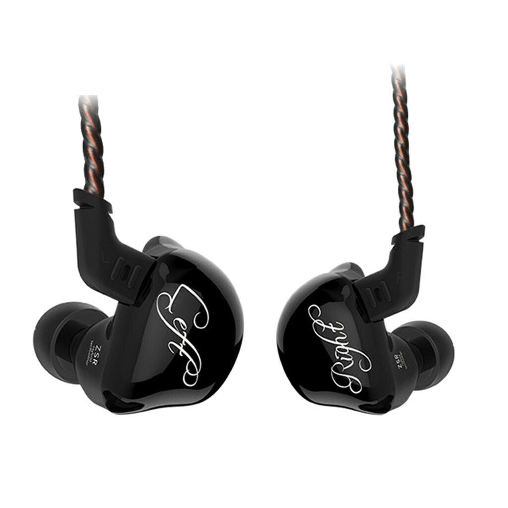 3.5mm Earphone In Ear Headphone EarBuds Earpiece For Cell Phone Black No Mic