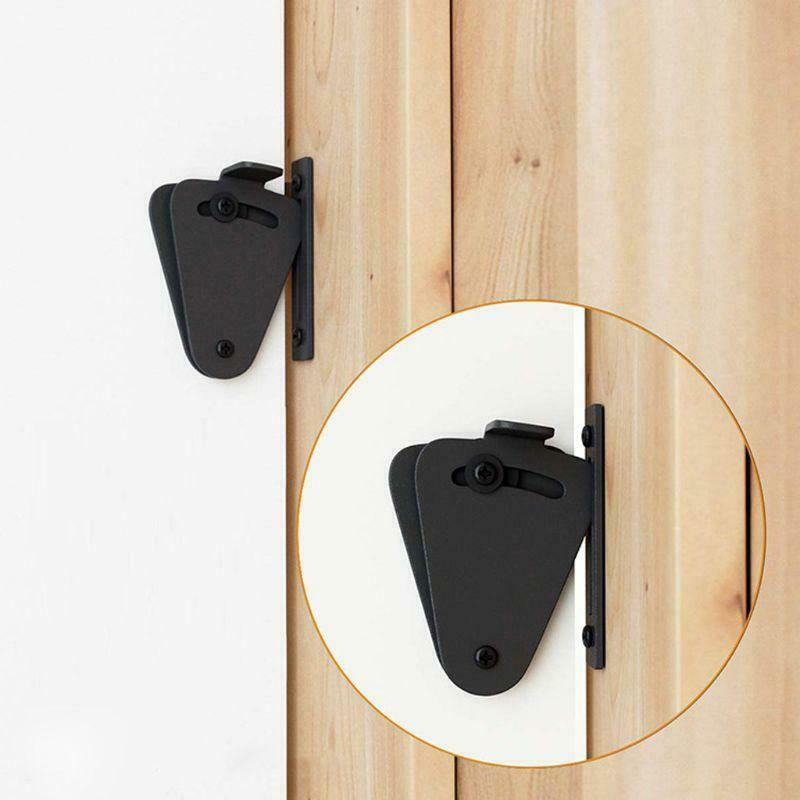 Sliding Barn Door Latch Lock Work for Pocket Doors Garage and Shed Wood Gates