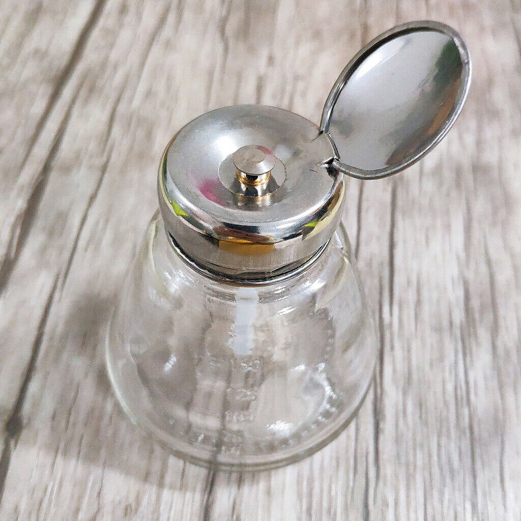 Empty Nail Polish Remover Pump Dispenser Push Down Bottle+700x Nail Gel Wipe