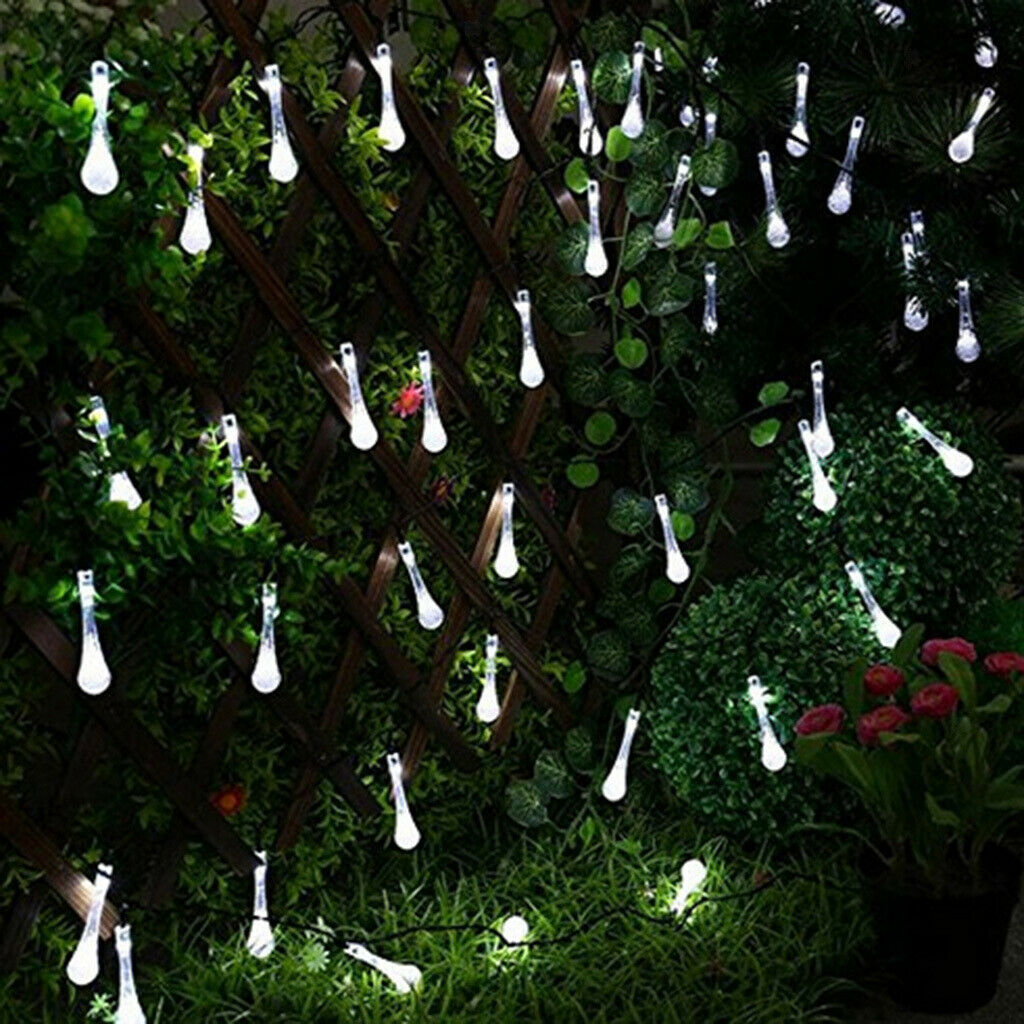 Solar LED String Fariy Light Christmas Festive Decors IP44Waterproof White