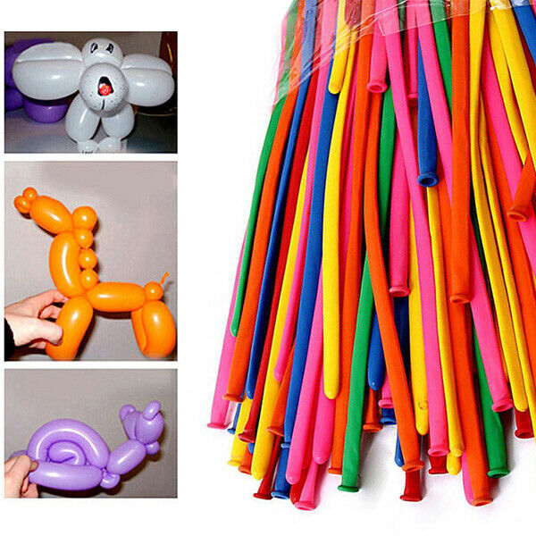 200 X DIY Making Modelling Twist Long Balloons Birthday Party Tying Animal Magic