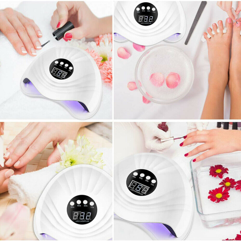 Nail Polish Dryer UV LED Lamp Acrylic Gel Curing Light Manicure 4 Timer Setting