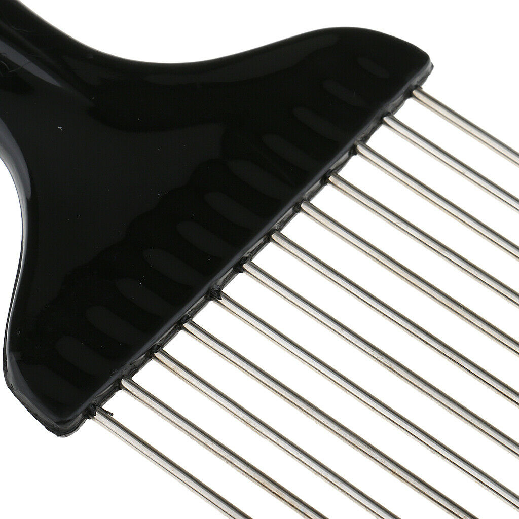 Afro Comb Metal African Hair Pik Hair Comb for Hairdressing Styling Tool 1Pcs