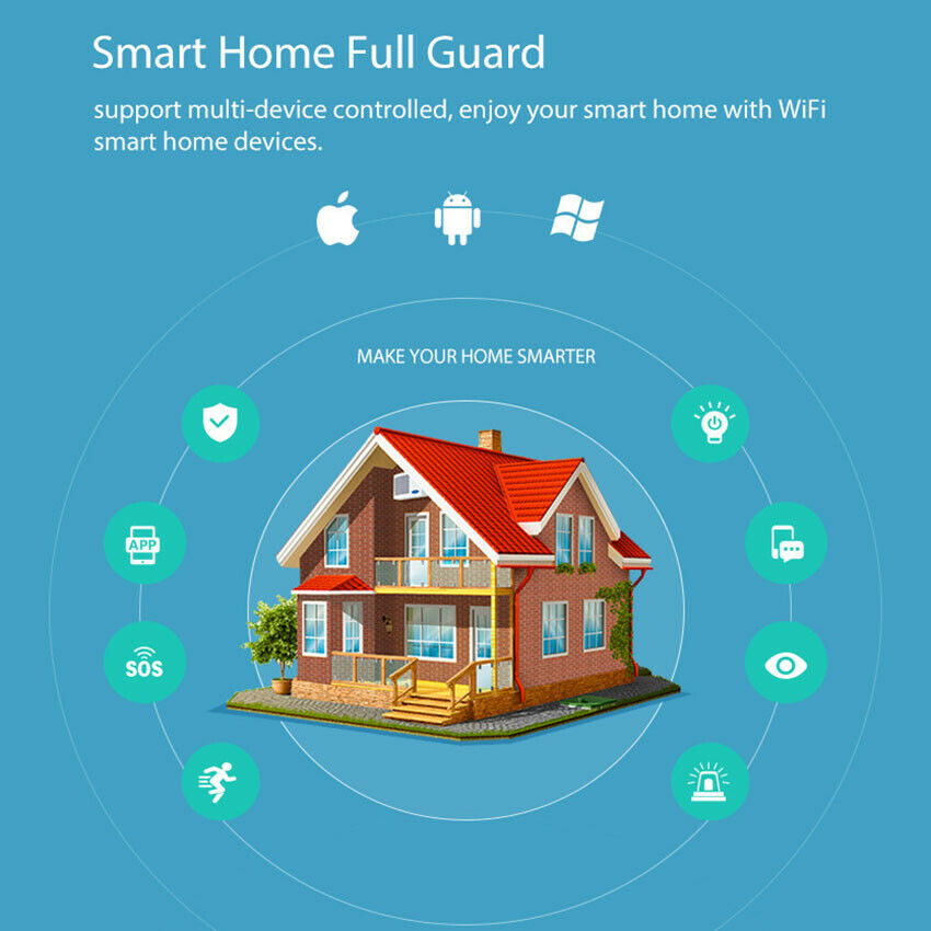 Useful 3in1 WiFi Temperature & Humidity Sensor with Siren Alarm for Alexa Google