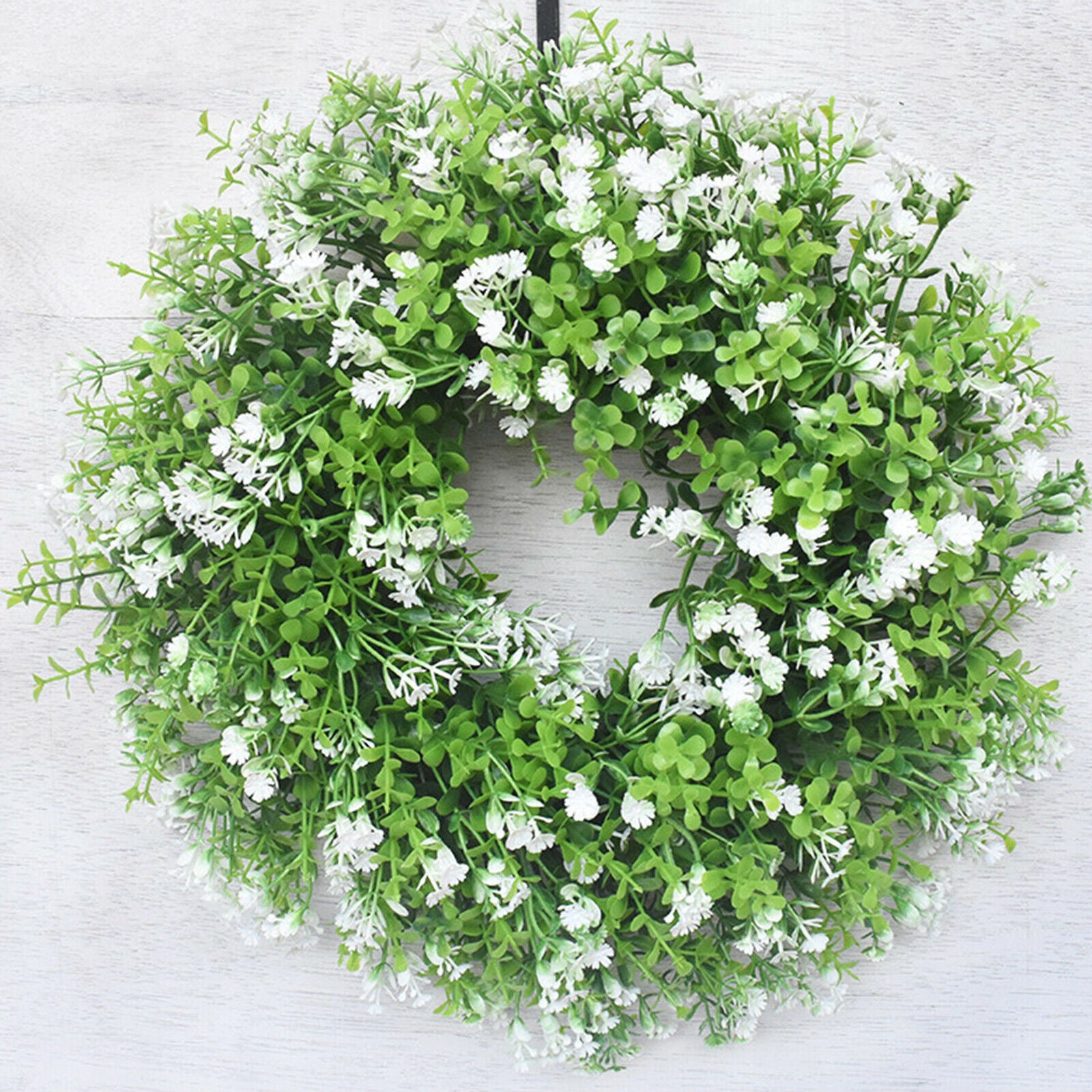 30cm Gypsophila Wreath Greenery Front Door Garland Wedding Party Decoration