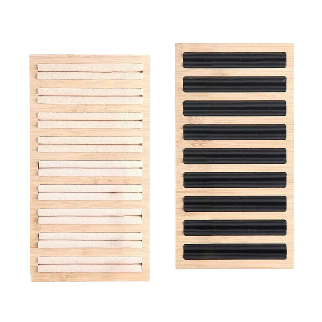 2Pcs Jewelry Drawer Organizer Tray Showcase Display Ear  Necklace Storage (9