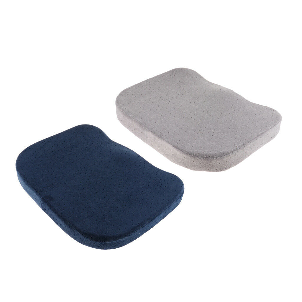 2X Breathable Soft Memory Foam Chair Seat Cushion Pad Removable Zipper Cover
