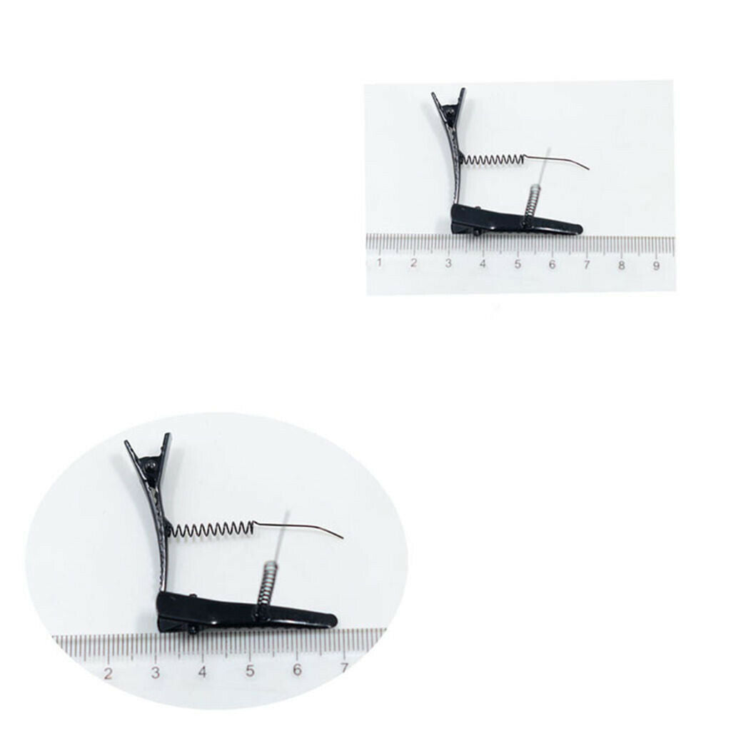 10pcs Black Duckbill Clip with Spring DIY Headwear Hair Accessories Gifts