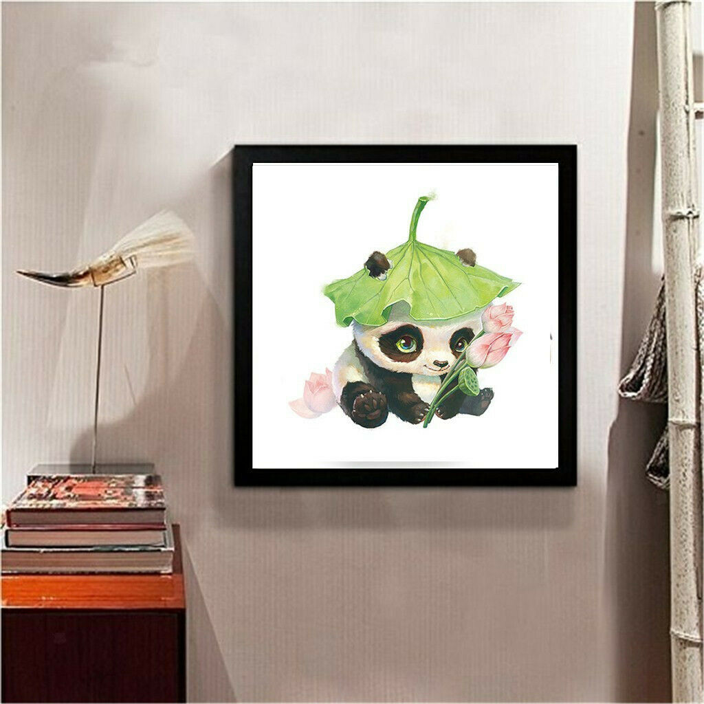 Panda DIY 5D Diamond Painting Embroidery Cross Crafts Stitch Kit Home Decor