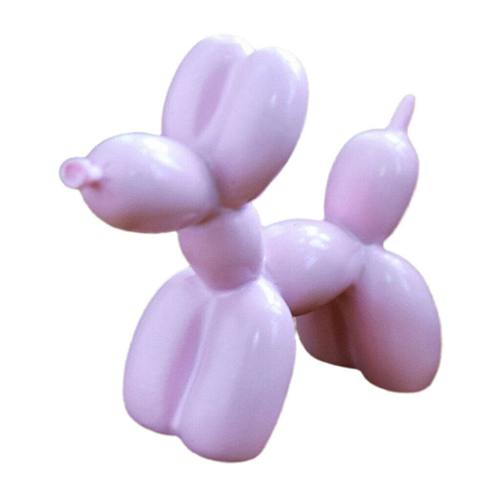 3pcs Balloon Dog Home Decor Ornament Collectibles Delicate 7.5x3.5x9cm