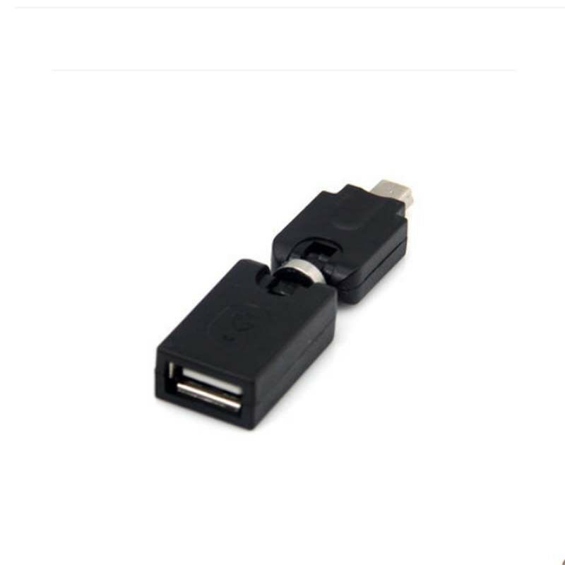 USB 2.0 A female to Mini 5 pin male 360 Degree rotation angle Extension Adapter