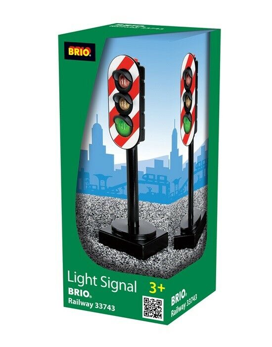 33743 BRIO Light Signal Traffic Railway Train Accessories Real Working Lights