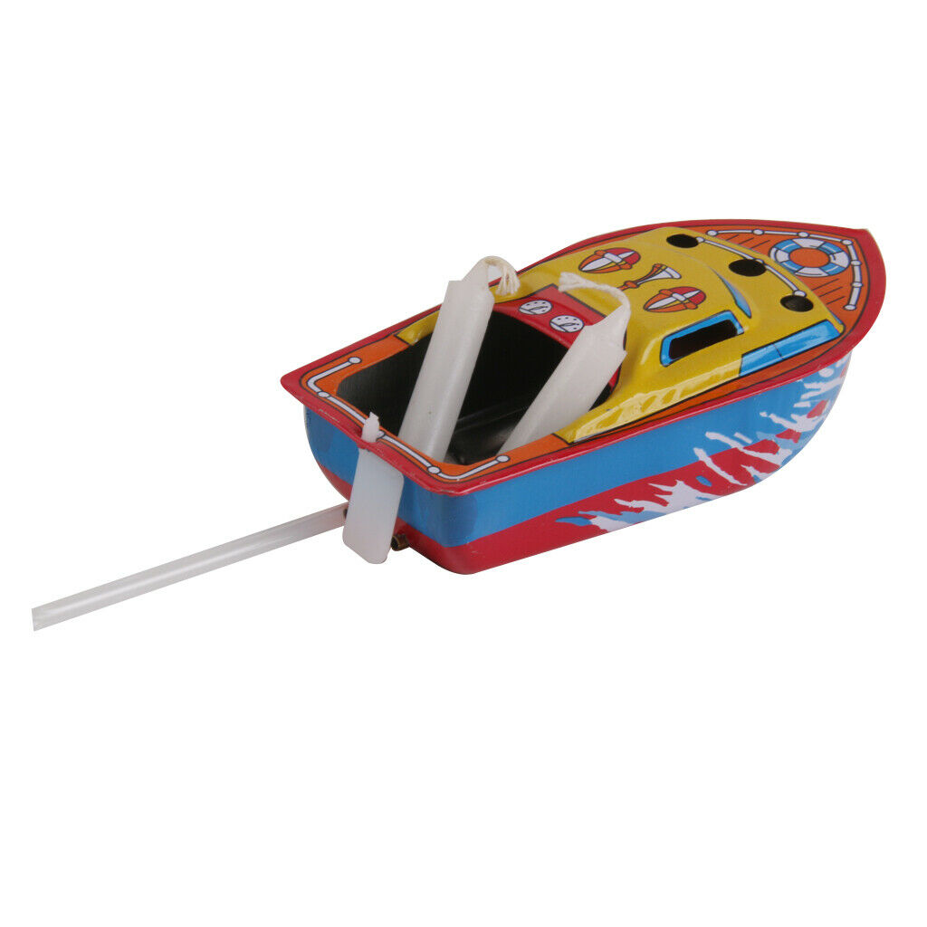 Classic Heat Steam Candle Powered Boat Ship Speedboat Gift for Office Home