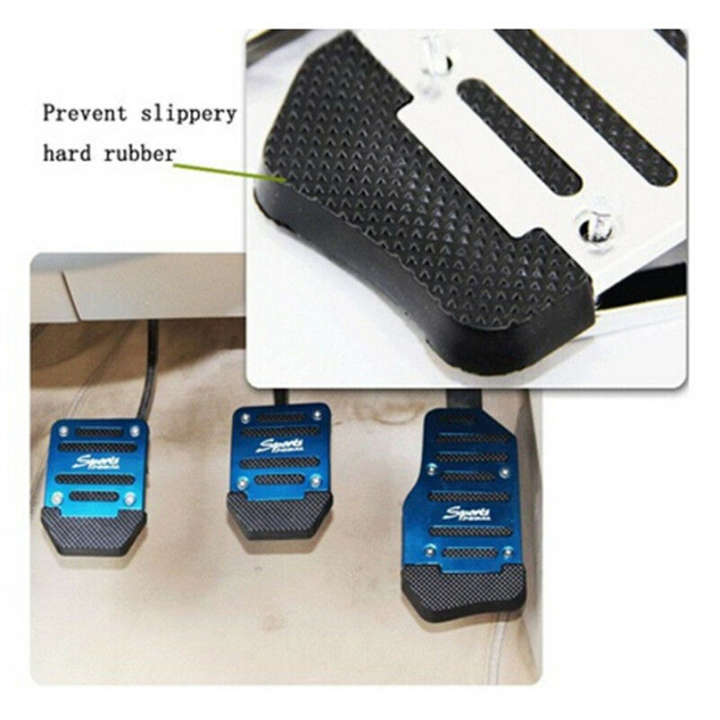 3X/2X Car Auto Vehicle Non-slip Pedal Foot BoardTreadle Cover Pad AluminiuY Ad