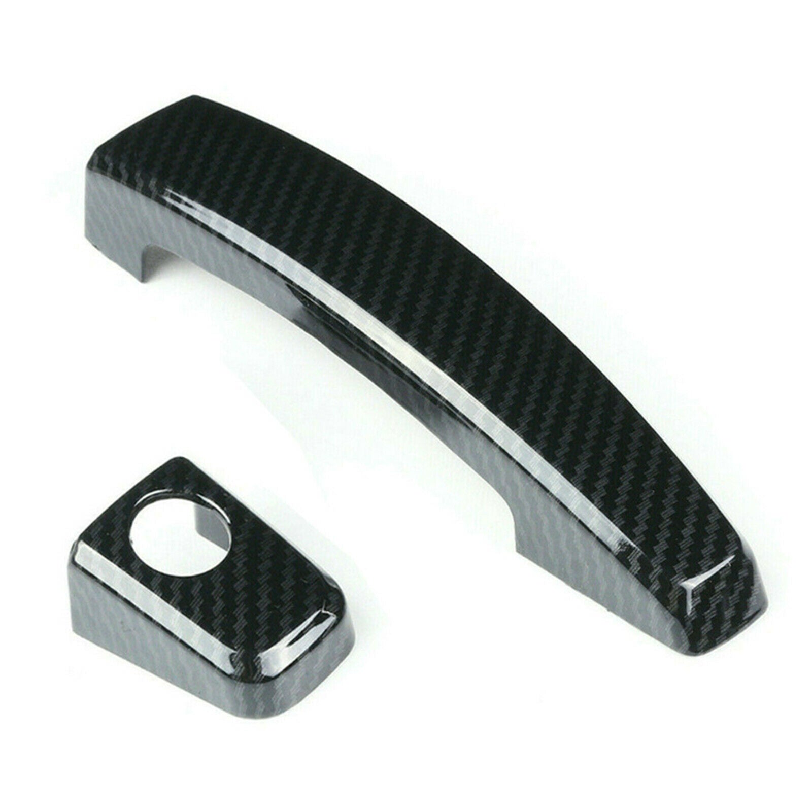 Carbon Fiber Style Door Handle Covers Outer Trim For Chevrolet Camaro 2010-2015