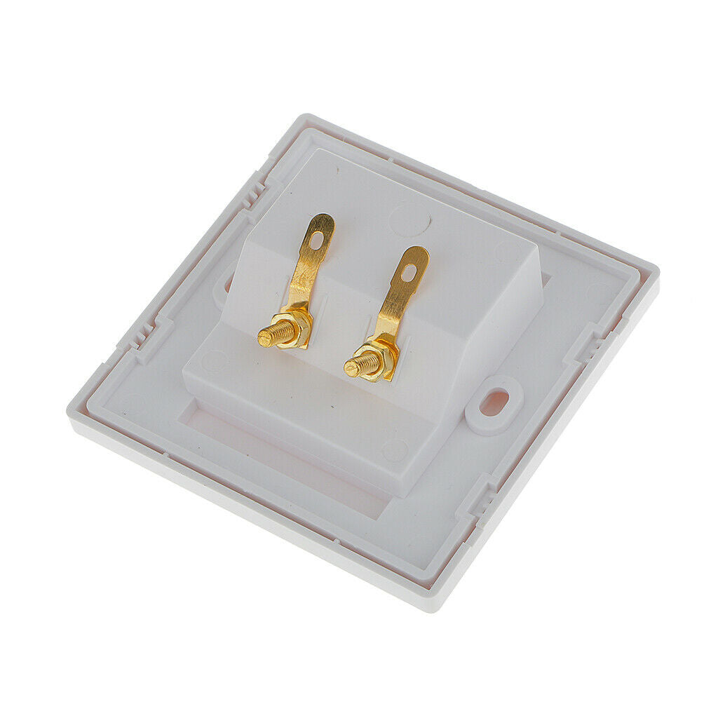 85x85 mm 2 Binding Post Banana Plug Audio   Wall Face Plate Panel Speakers