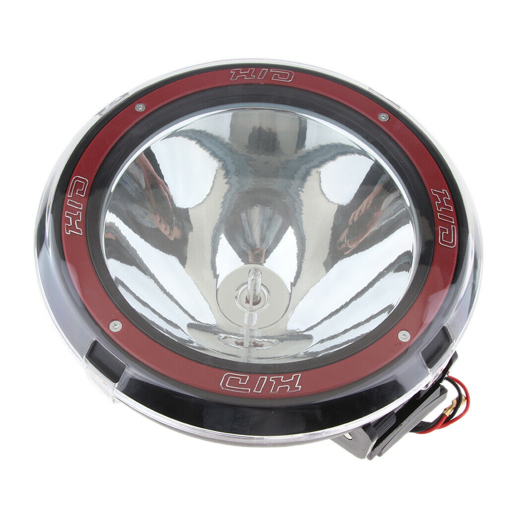 9'' 100W Driving Fog Lights HID Xenon 12V Trucks SUV Spot Work Light Red