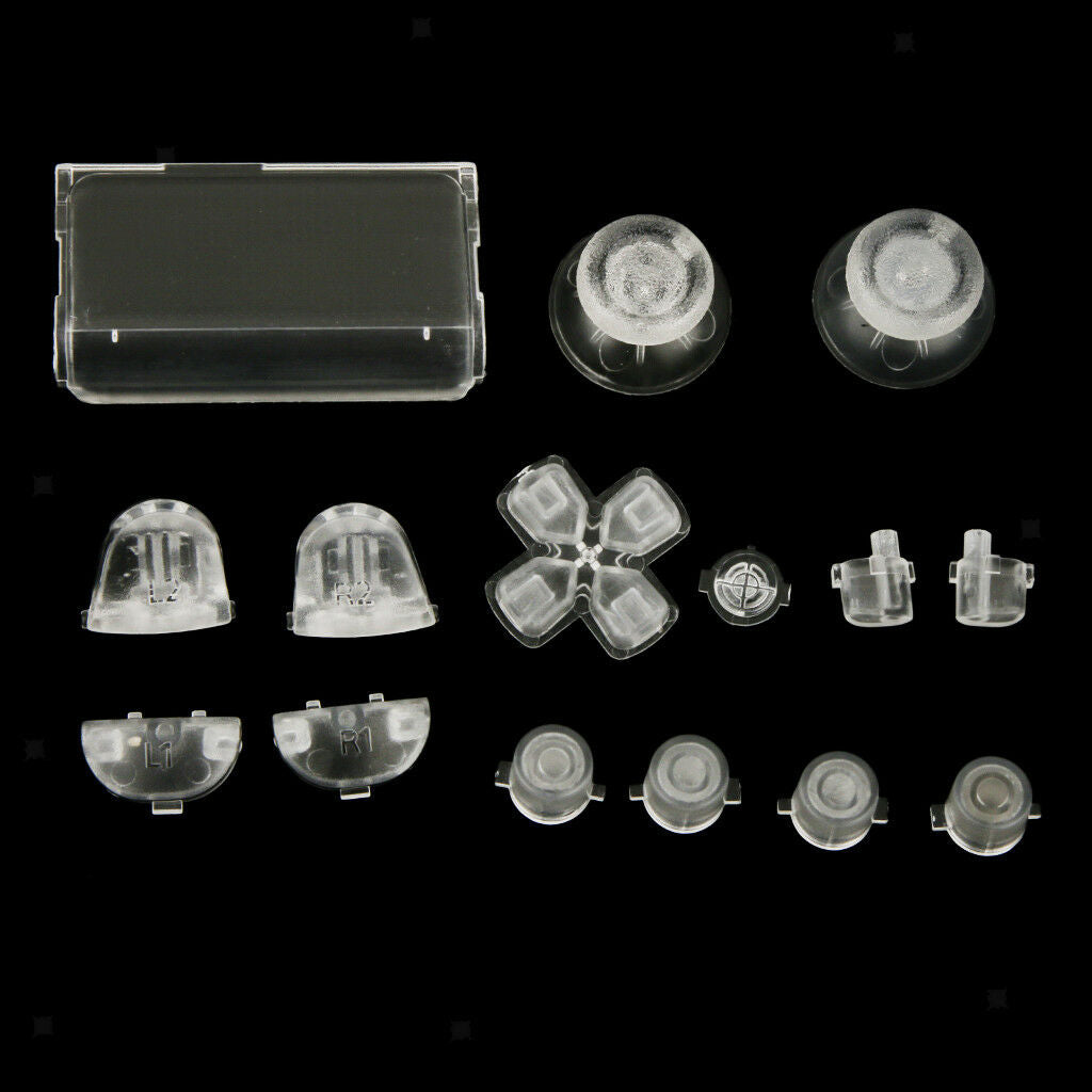 2x For Sony PS4   4 Full Button Set - Glow in Dark Night Luminous