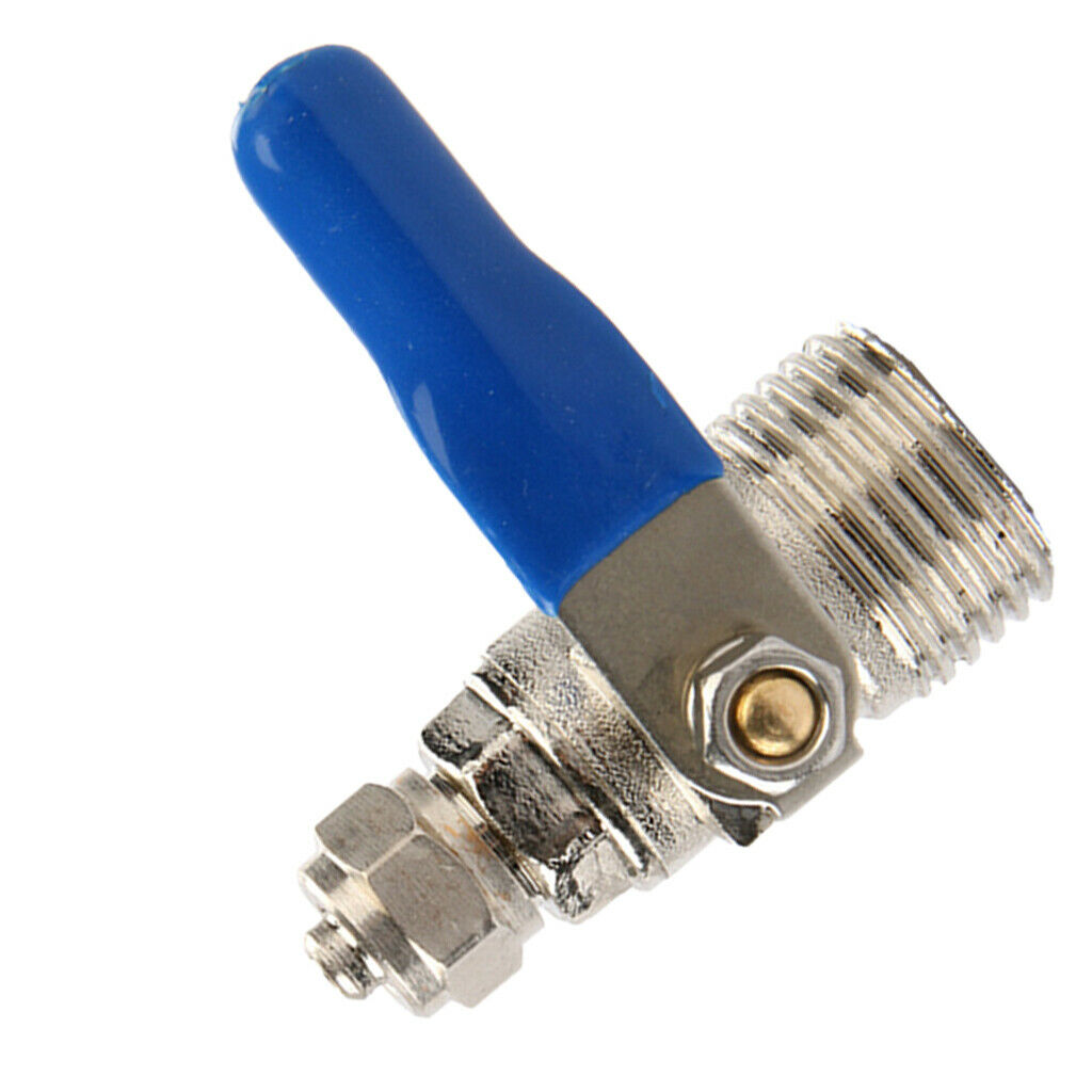 Zinc Alloy Ball Valve For Water Oil Non-corrosive Liquid as described Blue
