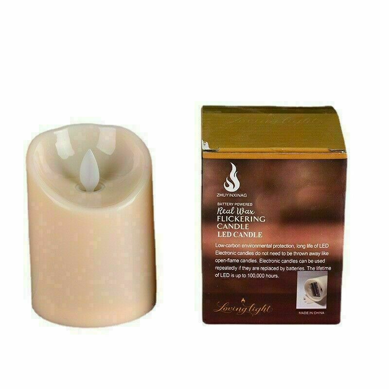 2pcs Novelty Place Flickering LED Candles Swinging Frame Realistic Flameles