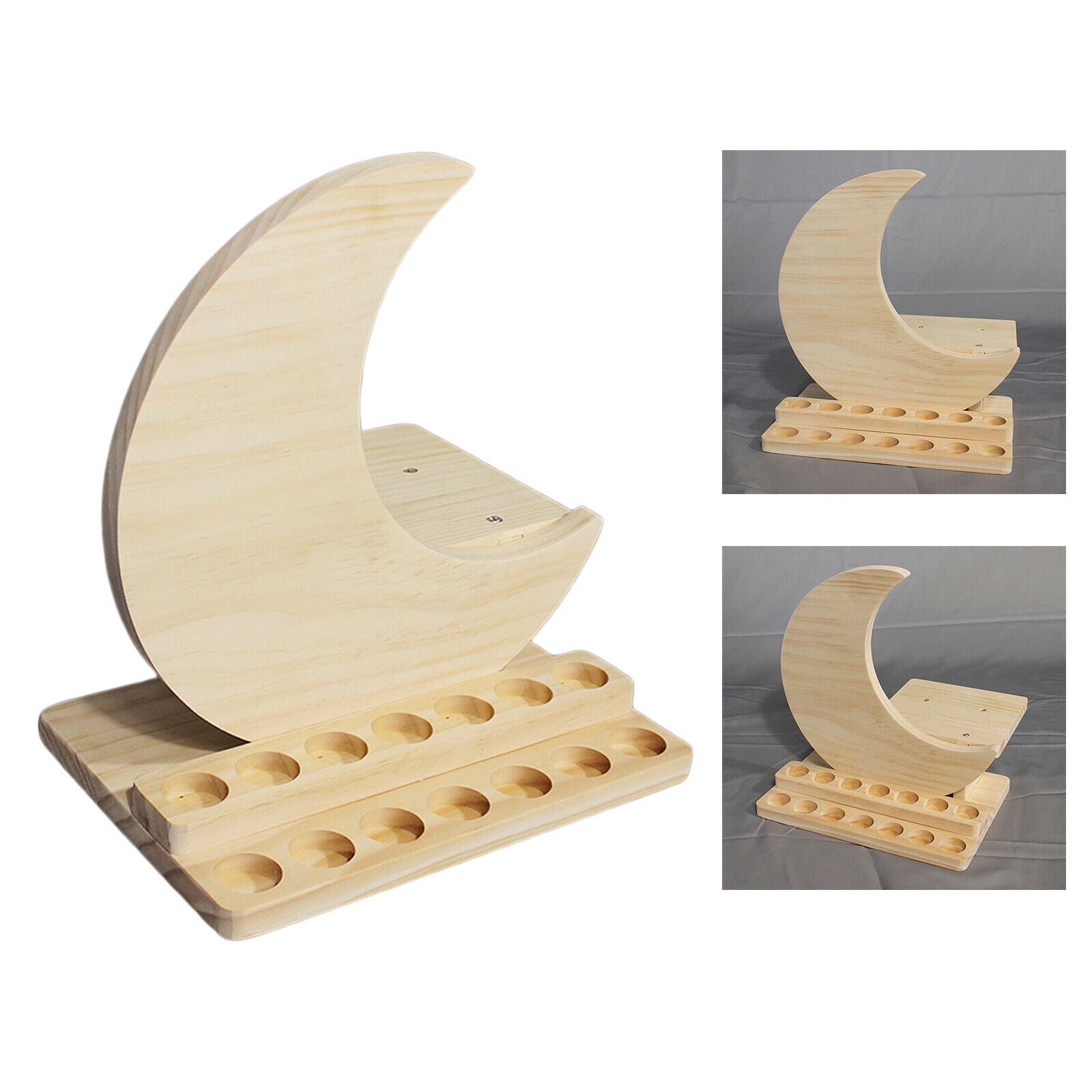 14 Slots Essential Oils Display Stand Storage Rack Holds 5/10/15ml Bottles