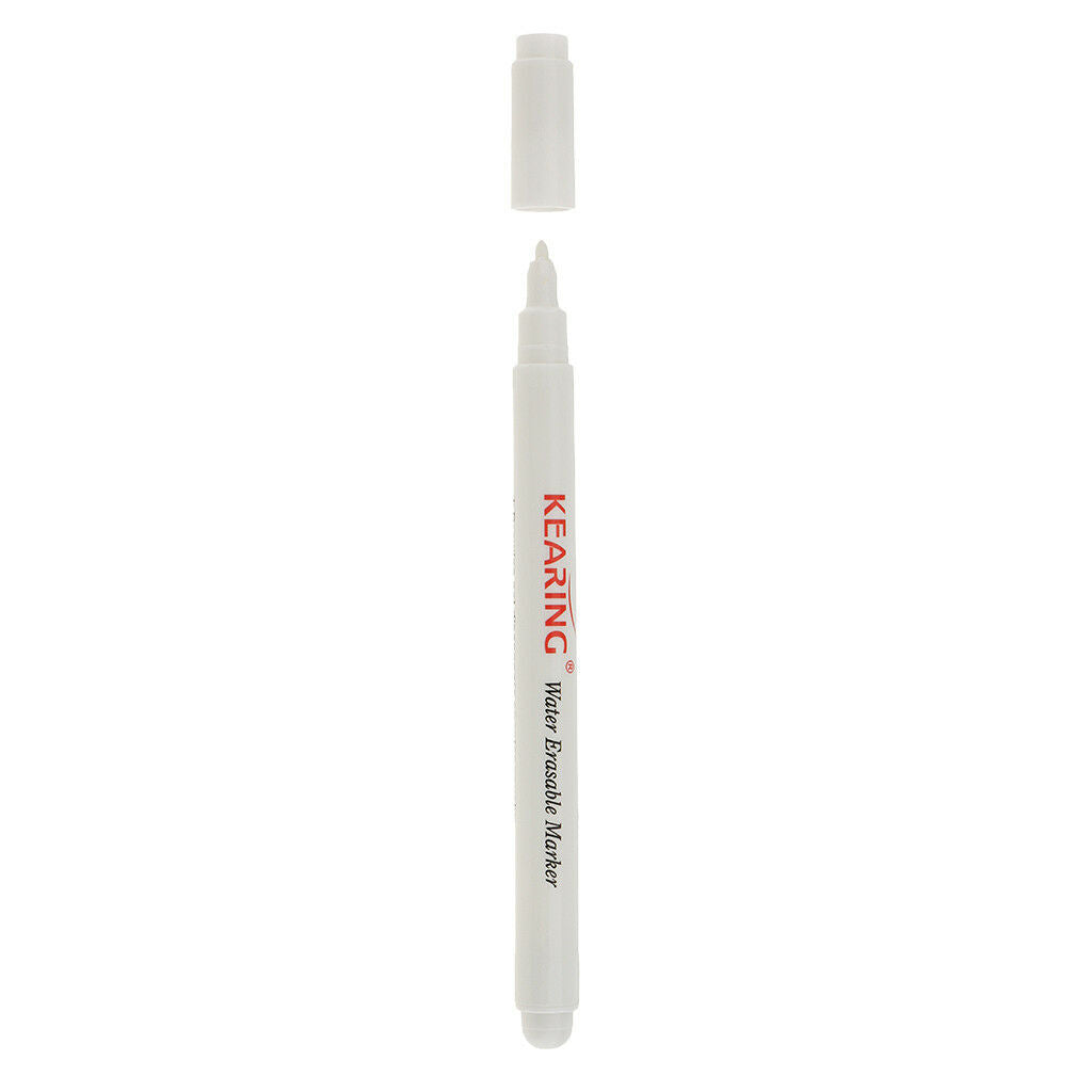 1mm White Water Soluble Pens Erasable Cross Stitch Fabric Marker Pen DIY