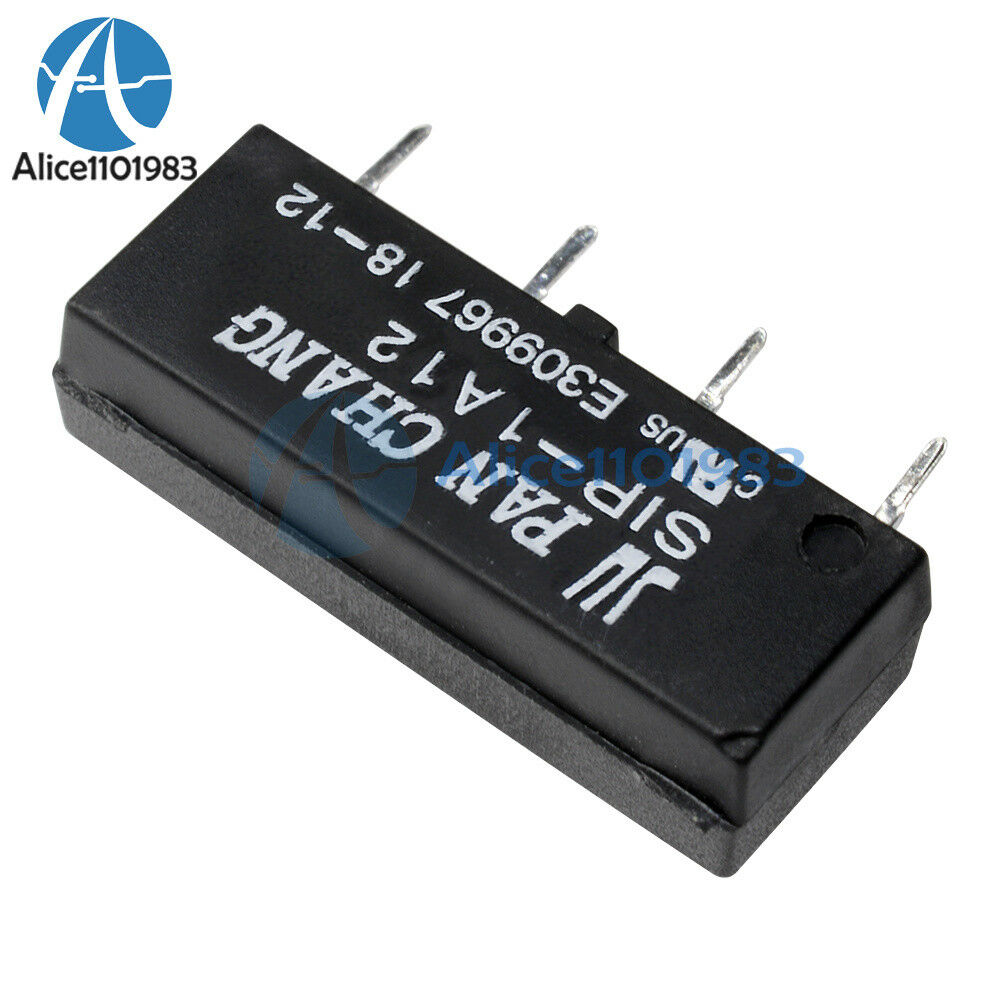 2pcs 12V Relay SIP-1A12 Reed Switch Relay 4PIN for PAN CHANG Relay