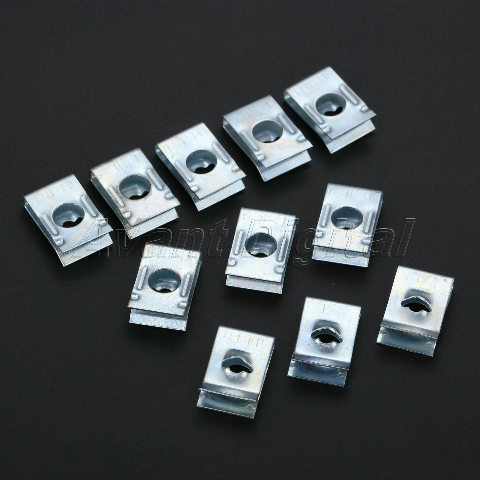 Wholesale 50x Auto U Clips Trim Fasteners Retaining Screws Panel Sliver Rivets