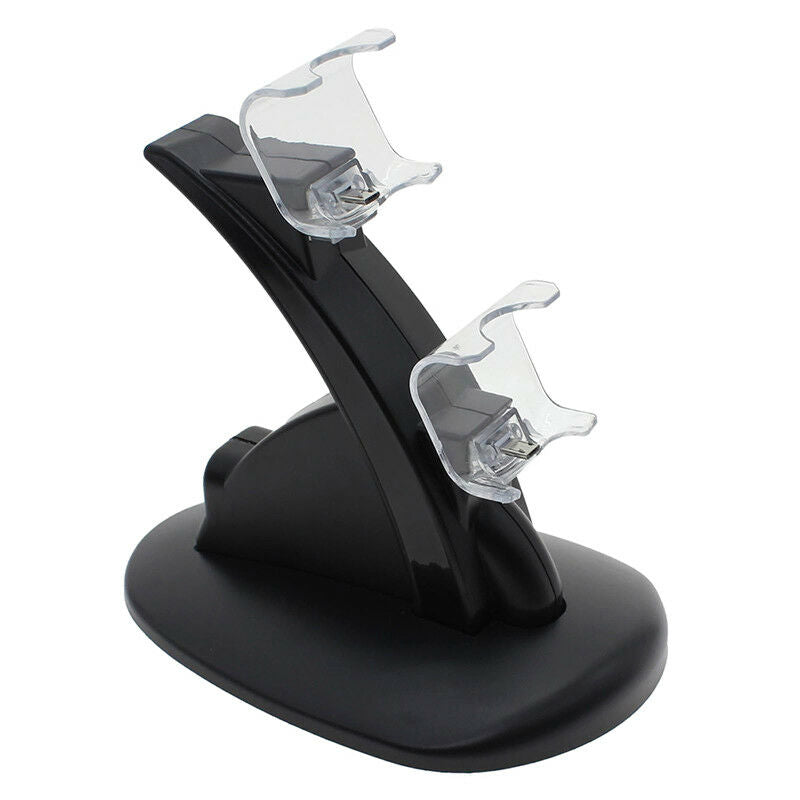 Dual USB Controller Charger Charging Stand Station Dock for PS4 Dualshock LED XC